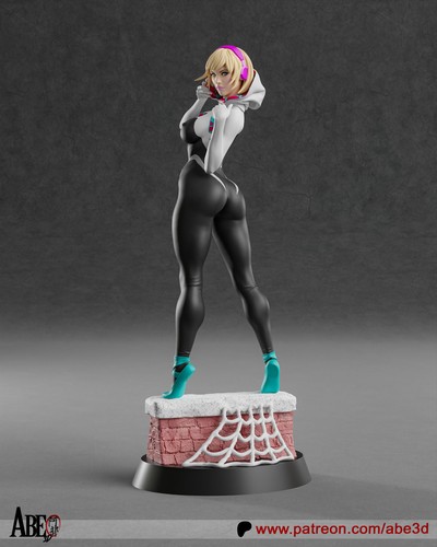 Spidey gwen sculpture druck - gwen,