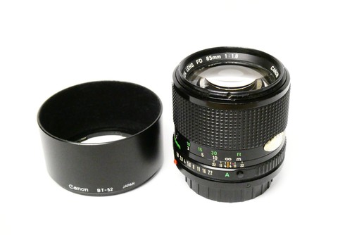 Canon 85 mm - fd, /