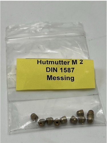 10x hutmutter messing - m2, ideal