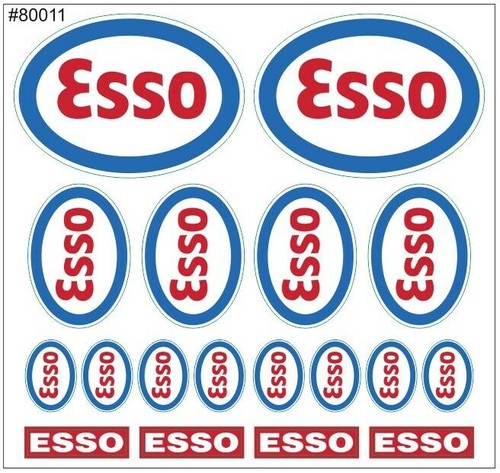 Decal aufkleber bogen esso - decal,